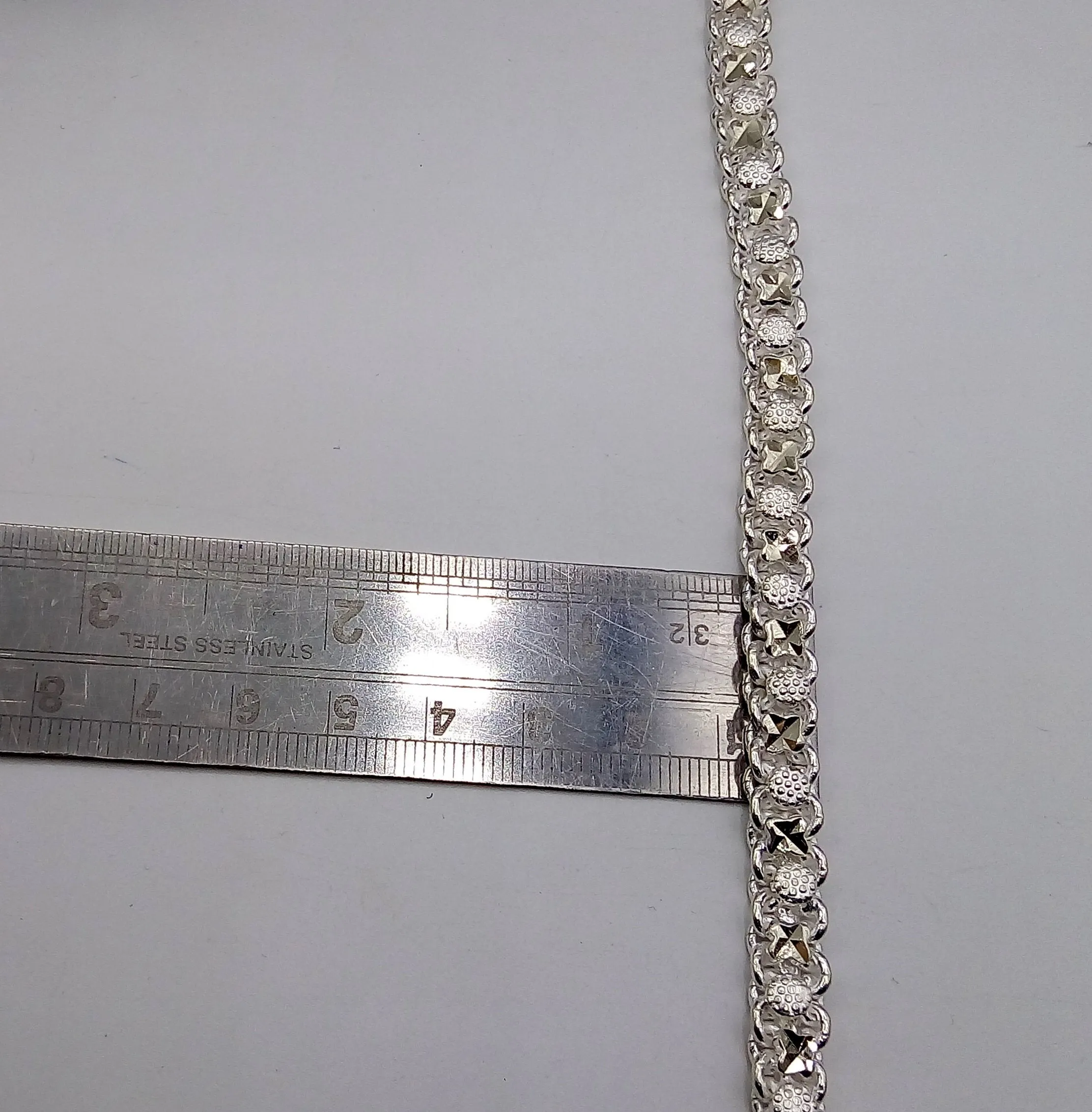 10.5" Handmade Vintage antique design sterling silver anklet, Solid ankle bracelet foot bracelet tribal stylish belly dance jewelry ank3