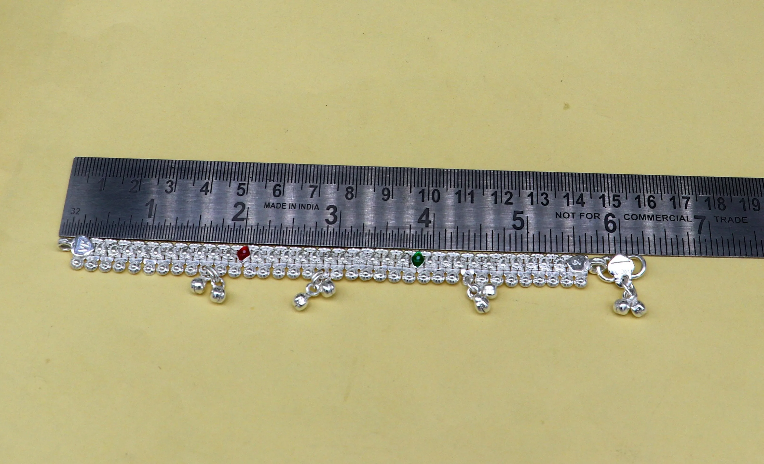 6" inches Sterling silver customized silver ankle bracelet new born baby anklets Jingling charm anklets foot fancy stylish jewelry ank277