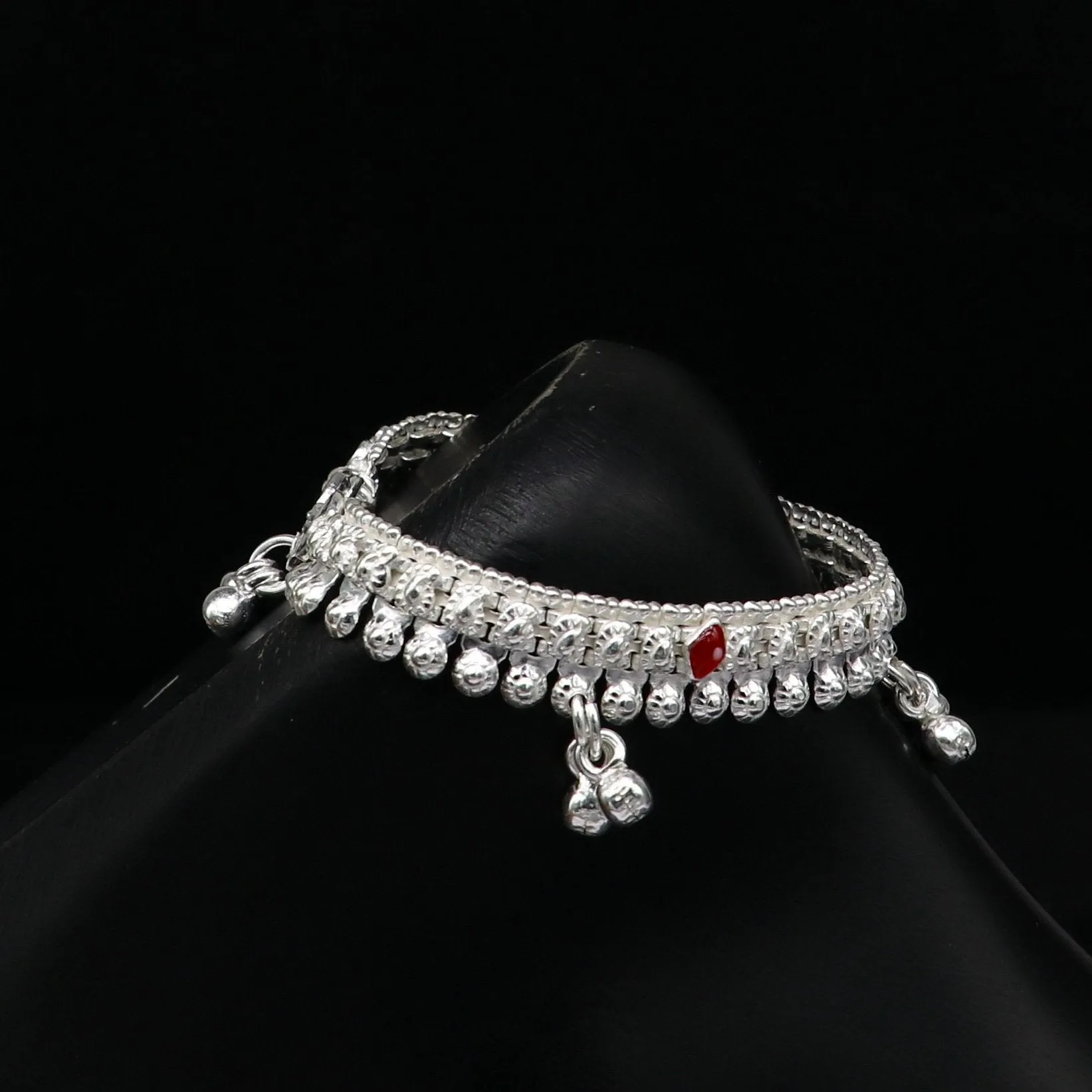 6" inches Sterling silver customized silver ankle bracelet new born baby anklets Jingling charm anklets foot fancy stylish jewelry ank277