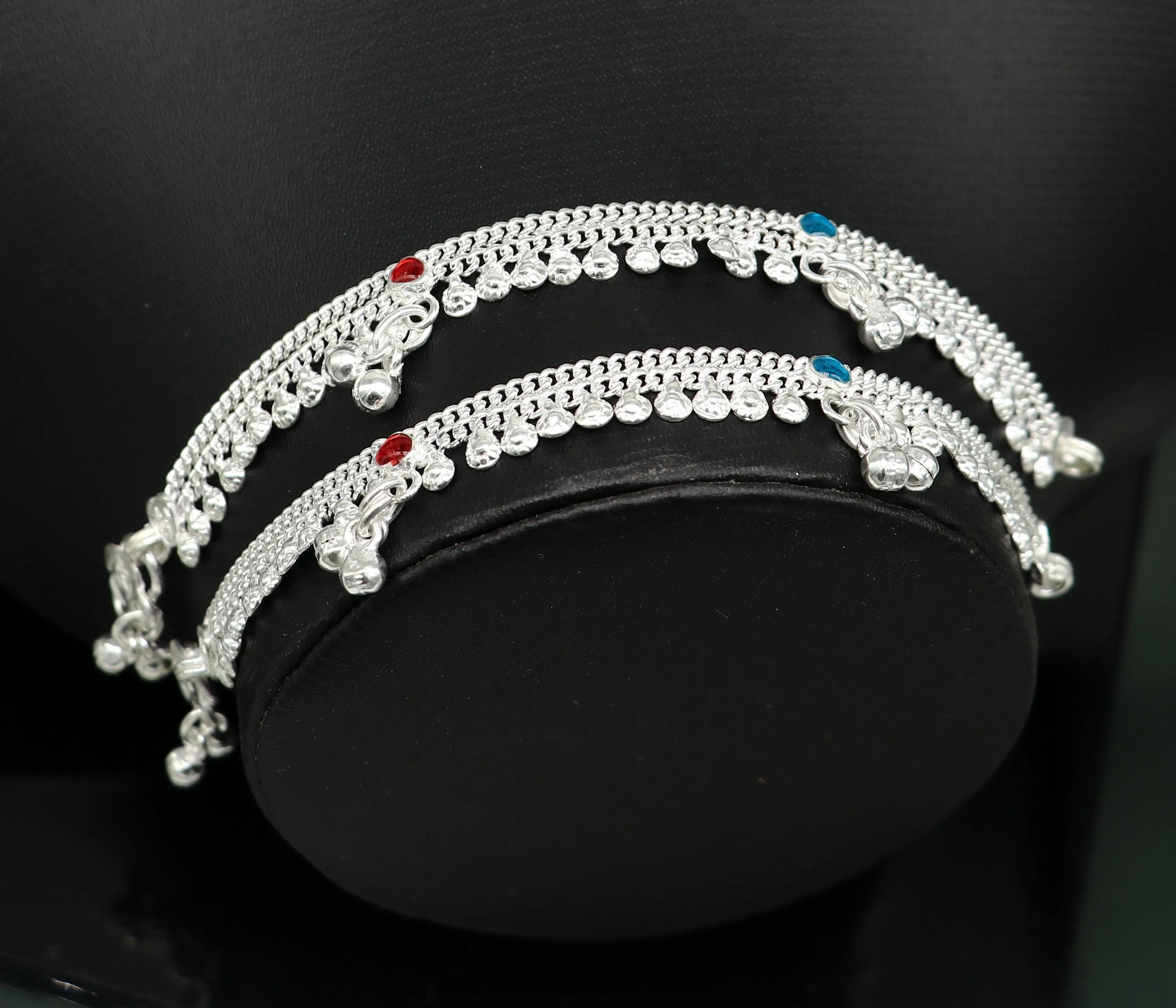 6" long Sterling silver customized baby anklets, gorgeous gift for new born baby anklets kids jewelry, trendy stylish ankle bracelet ank365
