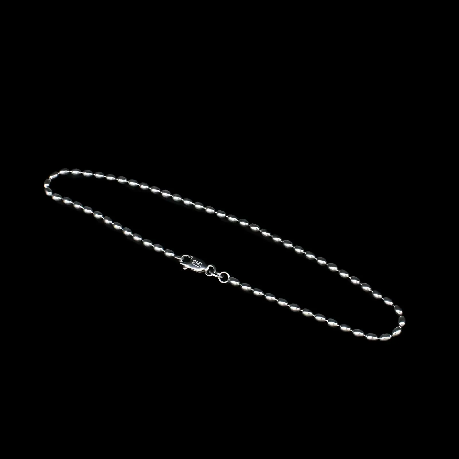 925 Sterling Silver Excellent gifting Oval Ball Design girlish Anklets Ankle Bracelet 10.3"
