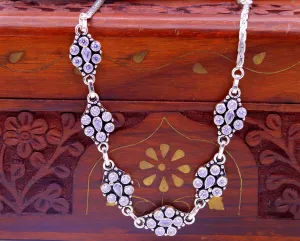925 sterling silver flower stylish designer cut stone anklets, ankle bracelet, solid customized brides gifting belly dance jewelry ank43