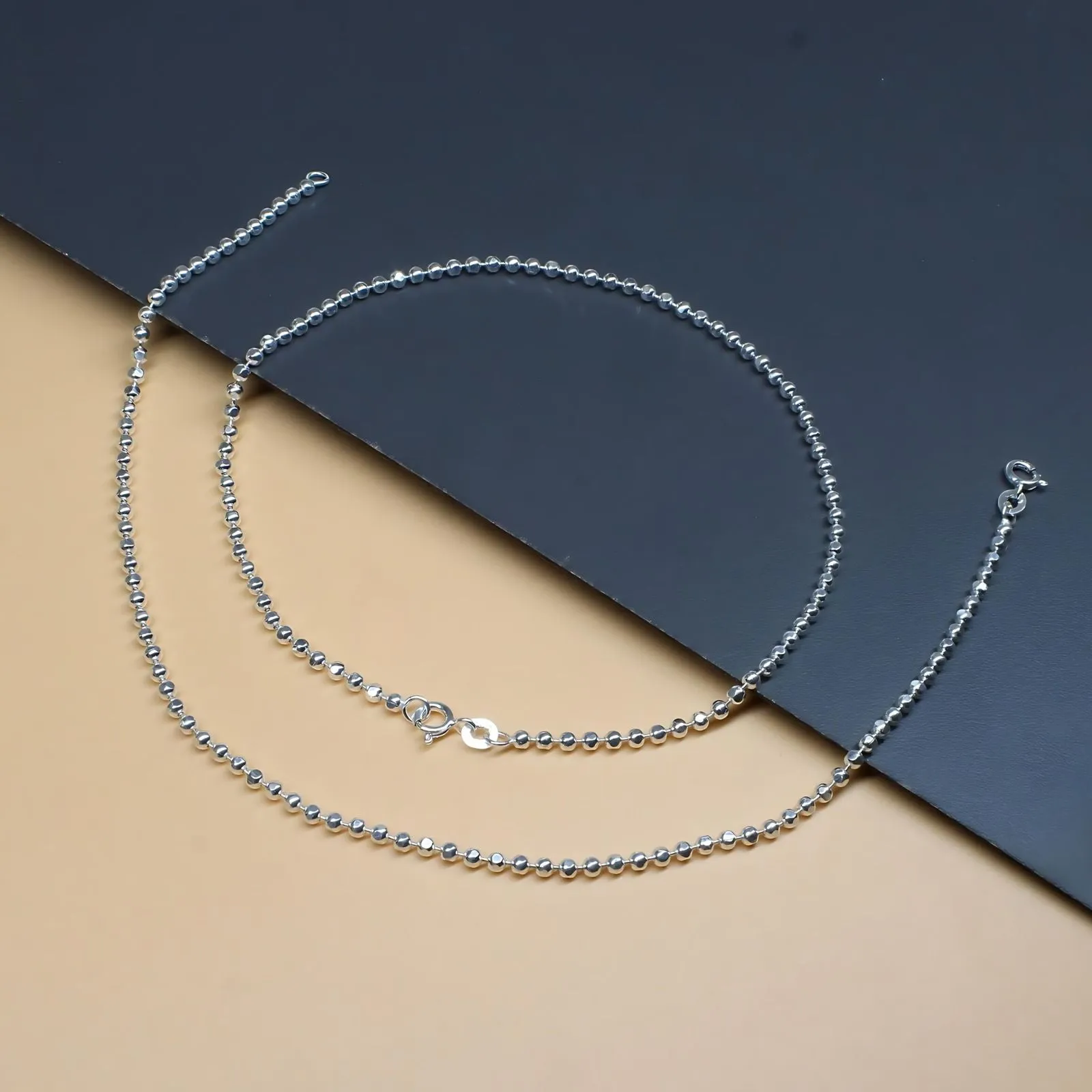 925 Sterling Silver Girl Women Anklets Ankle Bracelet 10.3"