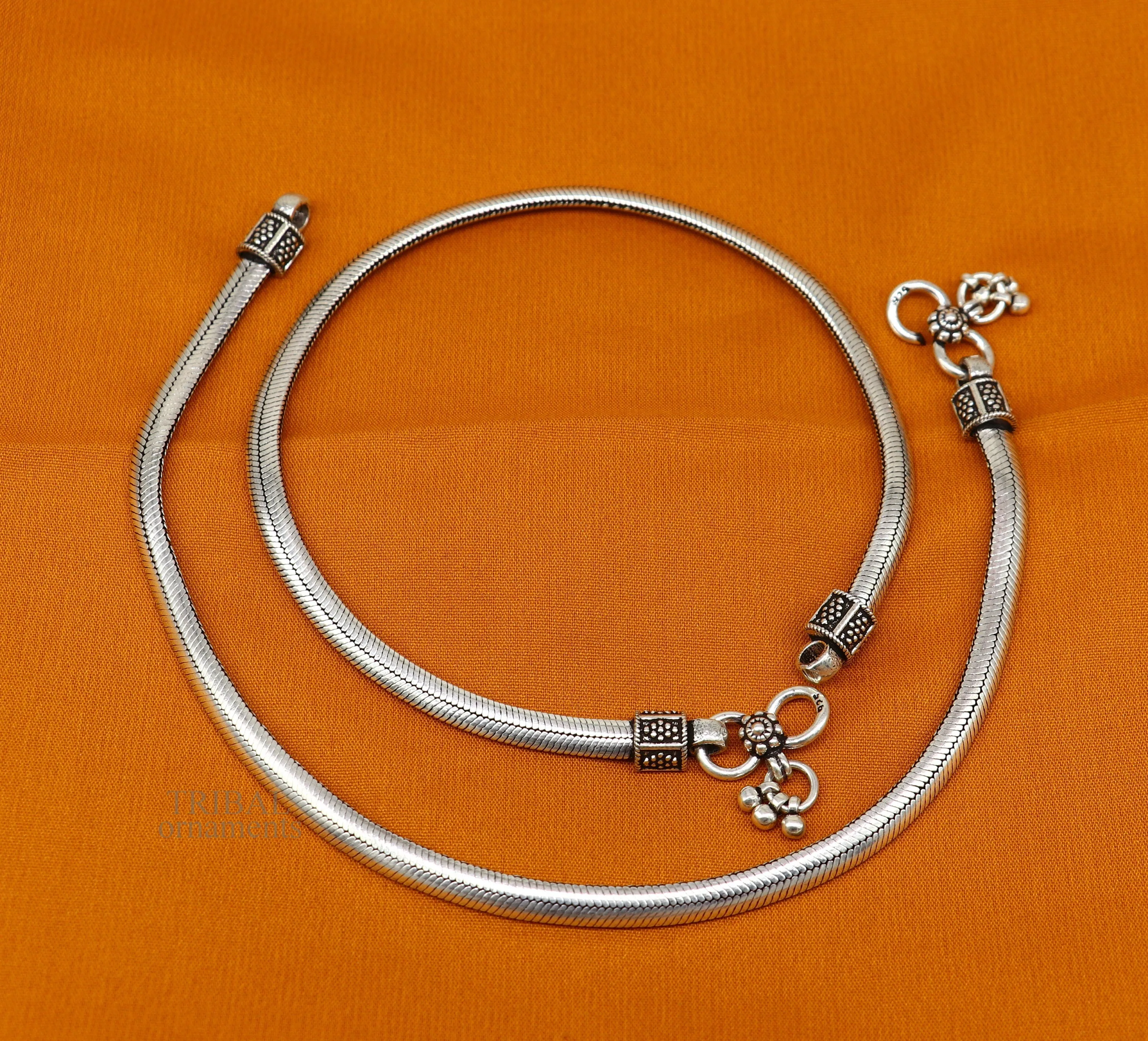 925 sterling silver snake chain ankle bracelet, excellent customized trendy stylish anklets foot bracelet belly dance jewelry nank426