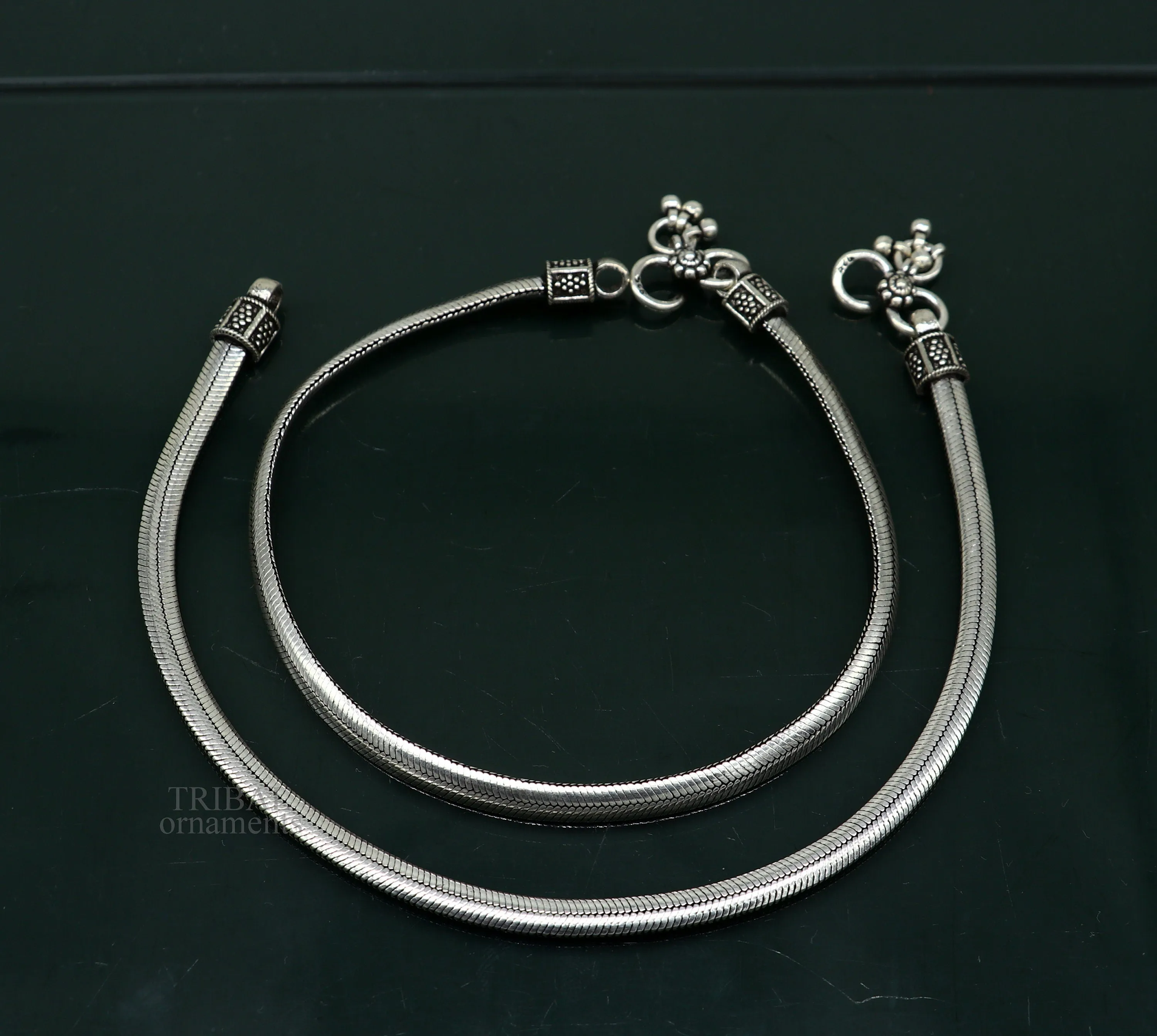 925 sterling silver snake chain ankle bracelet, excellent customized trendy stylish anklets foot bracelet belly dance jewelry nank426
