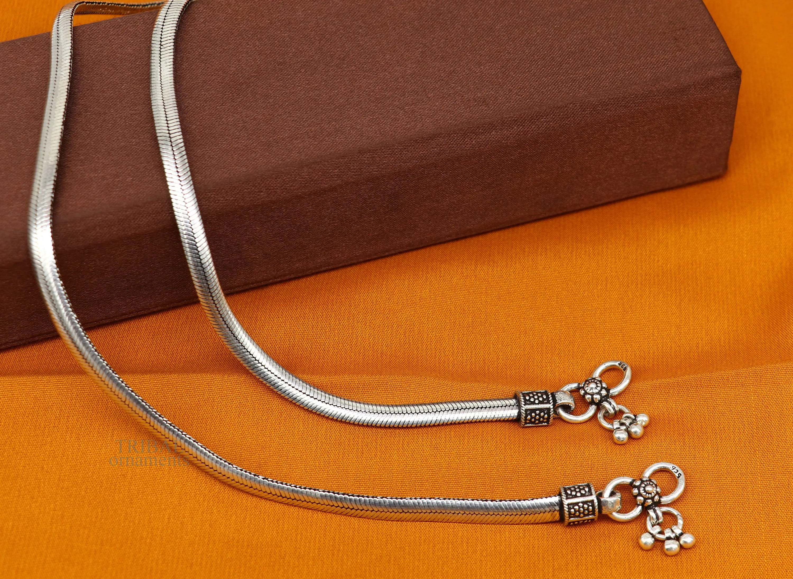 925 sterling silver snake chain ankle bracelet, excellent customized trendy stylish anklets foot bracelet belly dance jewelry nank426