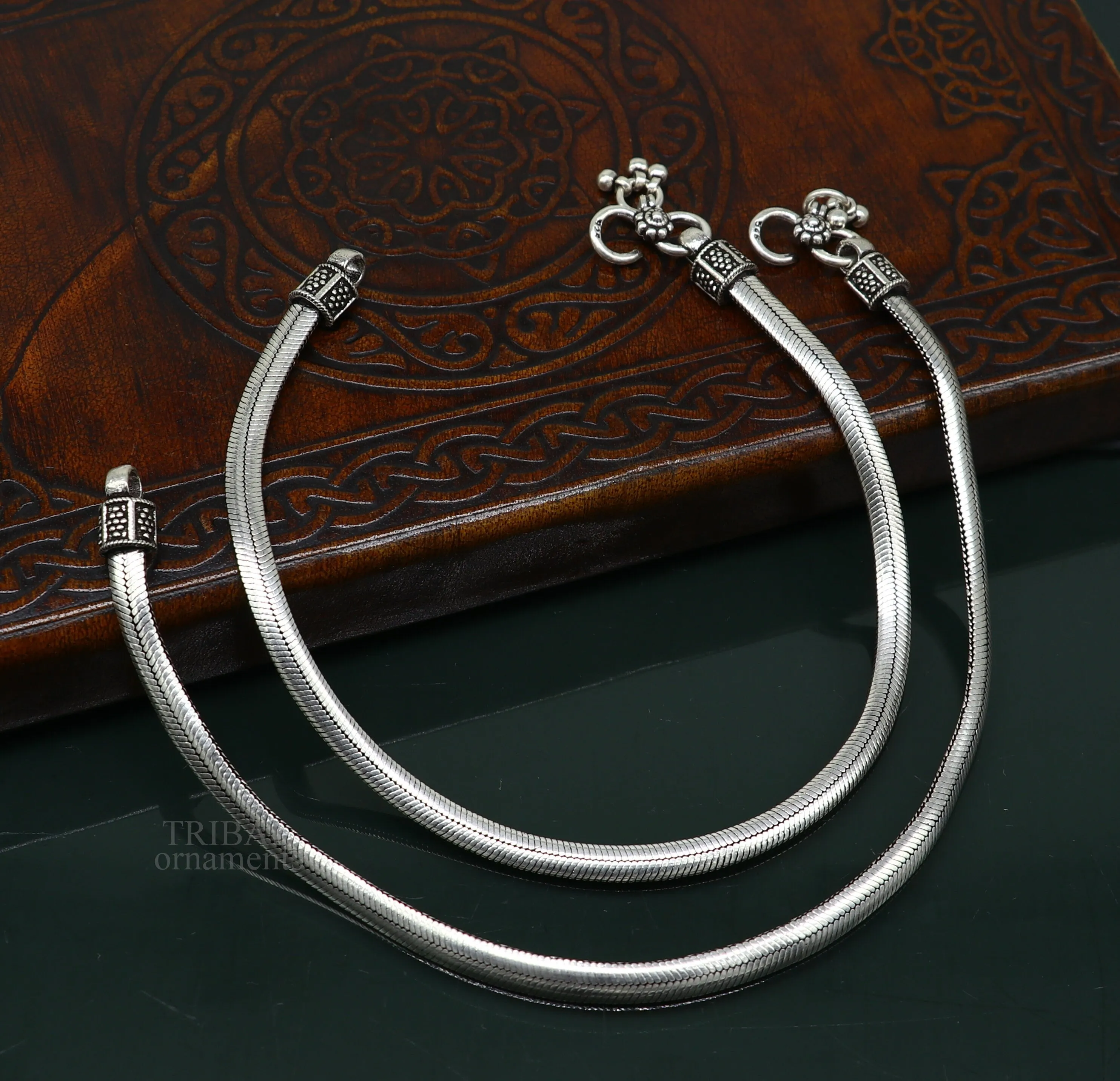 925 sterling silver snake chain ankle bracelet, excellent customized trendy stylish anklets foot bracelet belly dance jewelry nank426