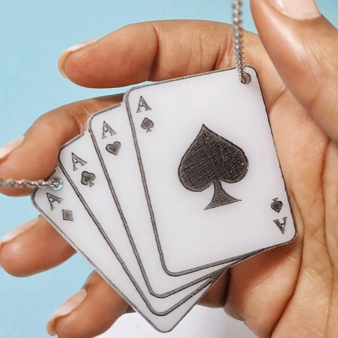 Ace Cards Statement Necklace