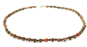 Agate Tree Foliage Necklace