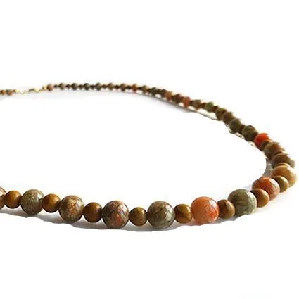 Agate Tree Foliage Necklace