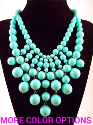 Bauble Bib Statement Necklace-2 BRAND NEW COLORS