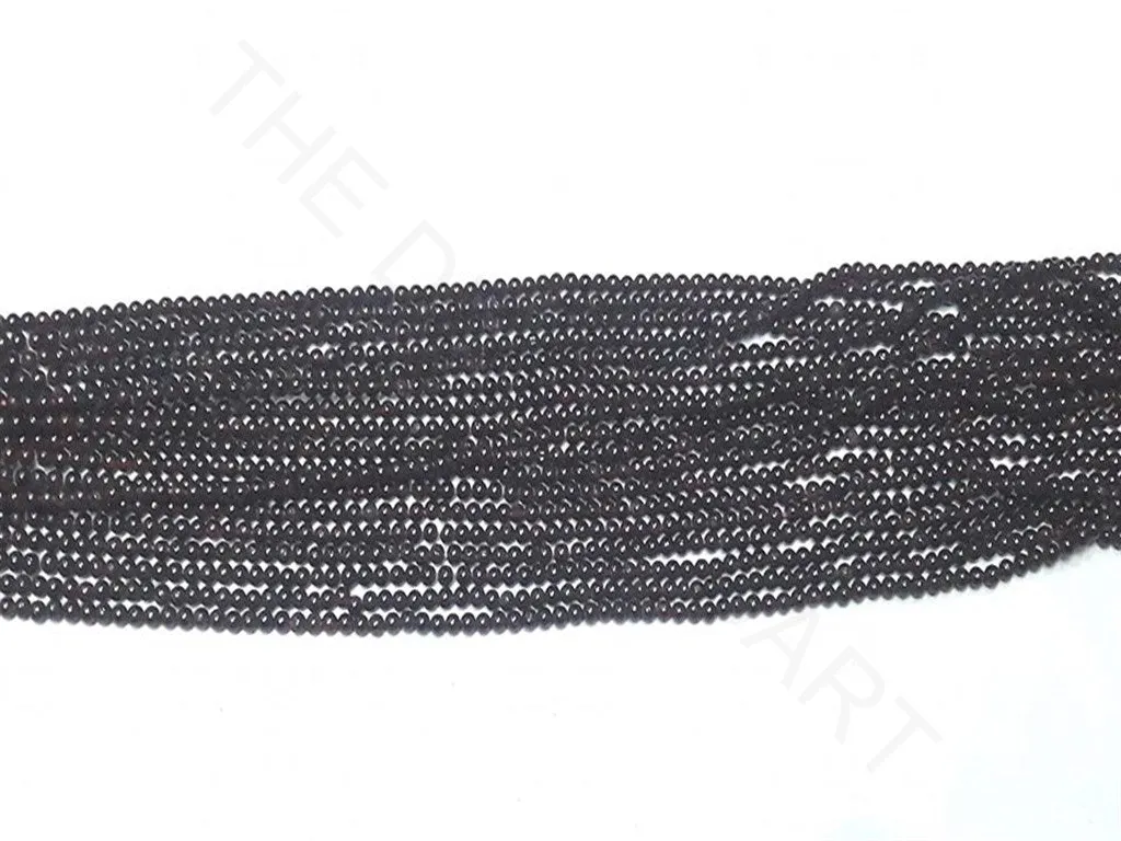 Black Circular Garnet Stones