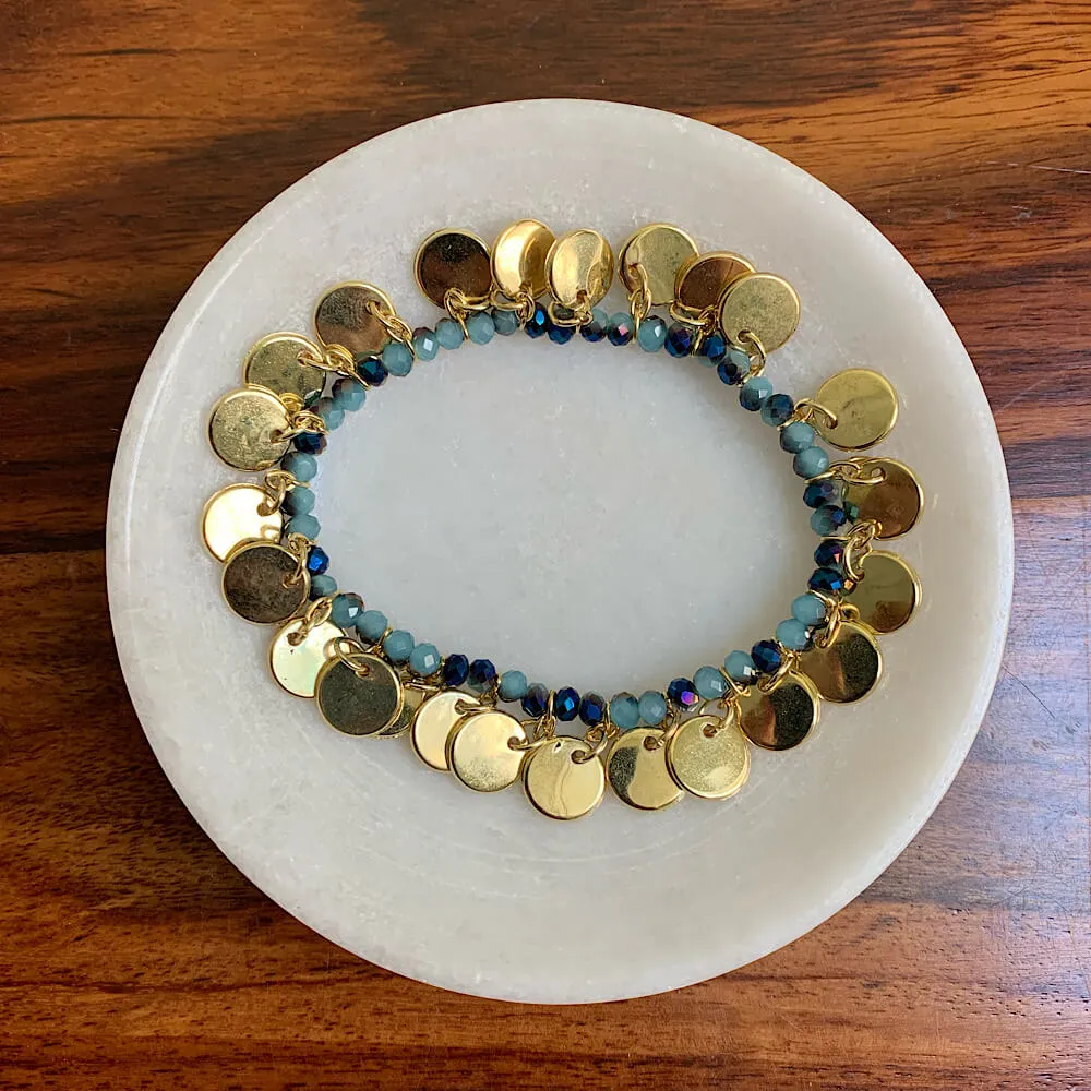 Blue Hue Tri Bracelet