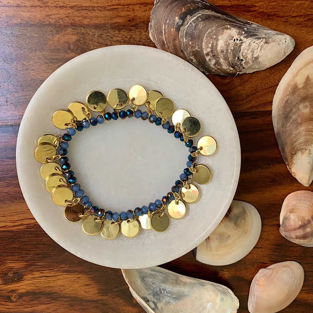 Blue Hue Tri Bracelet