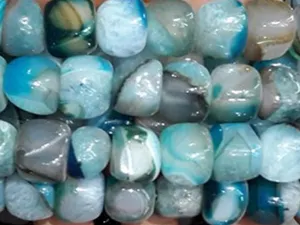 Blue White Jade Taiwan Tumbles
