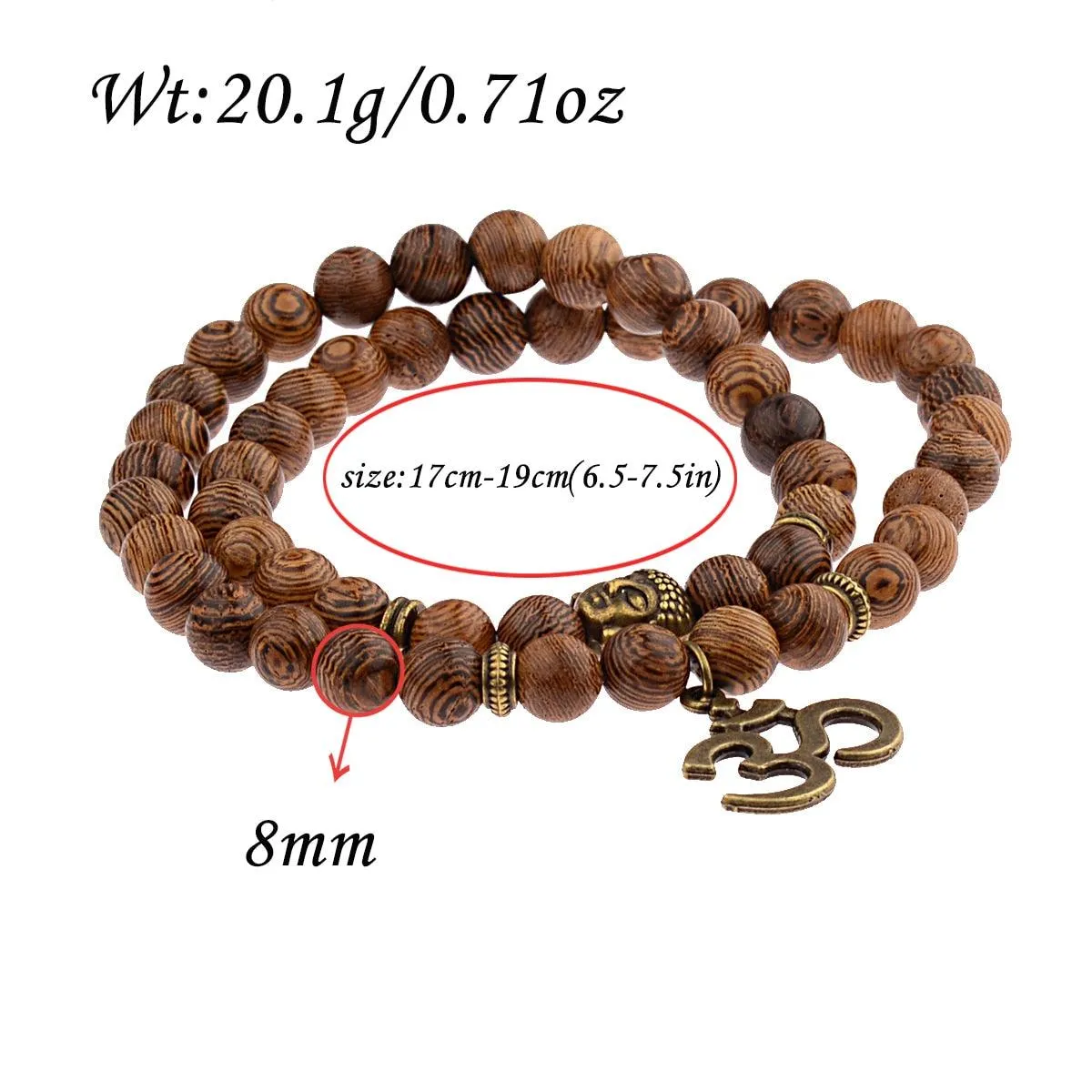 Boho Buddha Bead Bracelet