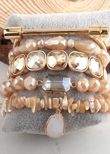 Boho Wrap Beaded Bracelet