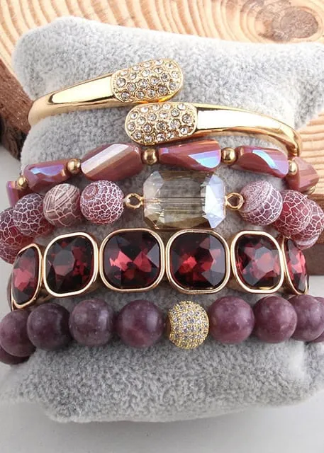 Boho Wrap Beaded Bracelet