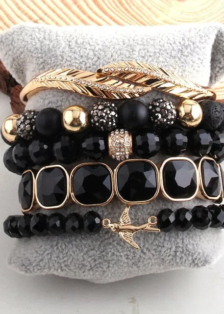 Boho Wrap Beaded Bracelet