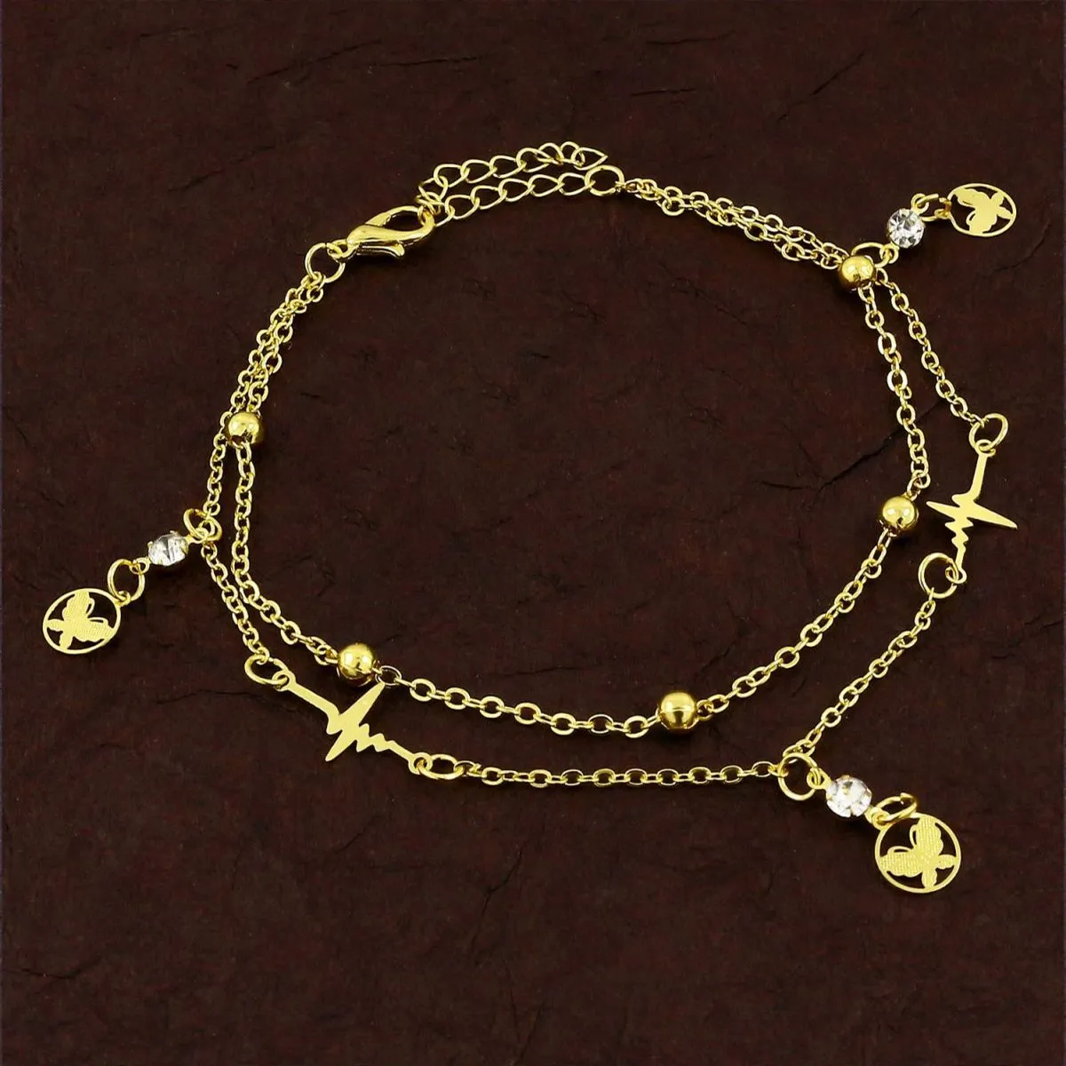 Butterfly Stylish Indo Western Dainty Delicate Charms Single Leg Payal