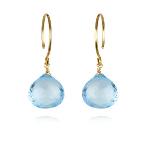 Catherine Earring-Sky Blue Topaz
