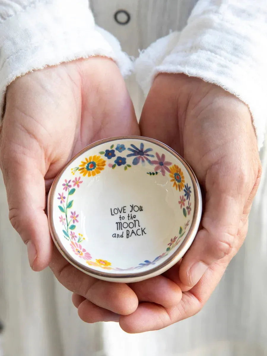 CERAMIC GIVING TRINKET BOWL - LOVE TO MOON