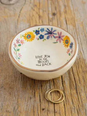 CERAMIC GIVING TRINKET BOWL - LOVE TO MOON