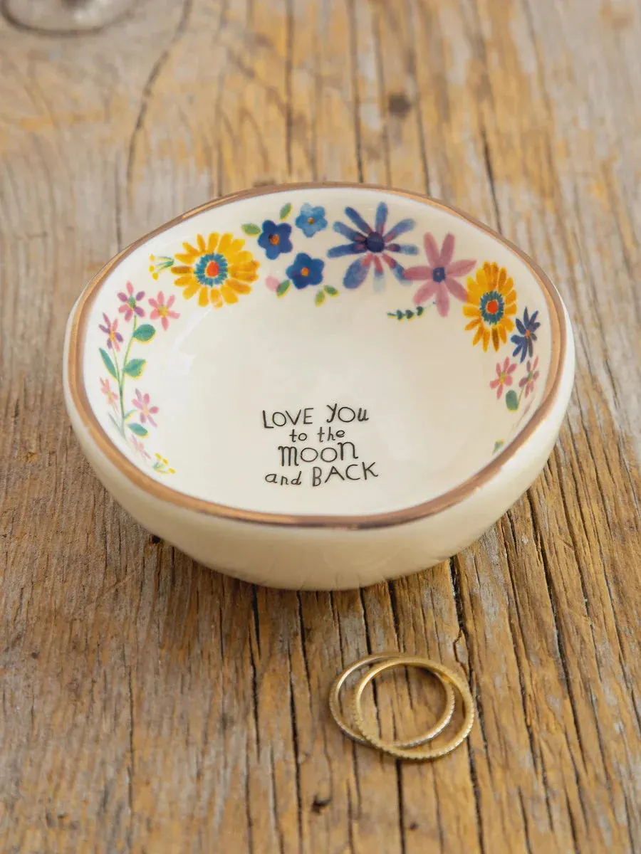 CERAMIC GIVING TRINKET BOWL - LOVE TO MOON