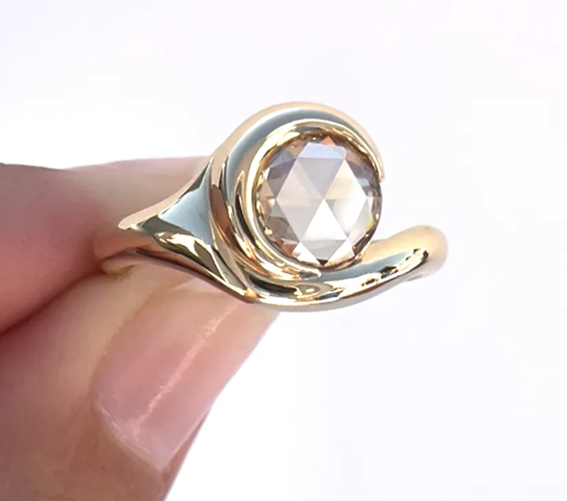 Champagne Paradise Ring (Ready to Ship size 7)