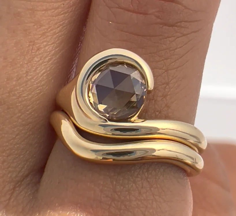 Champagne Paradise Ring (Ready to Ship size 7)