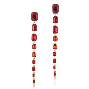 Colorful Statement Earrings Women Rhinestone Earrings for Women and Girls (E936)