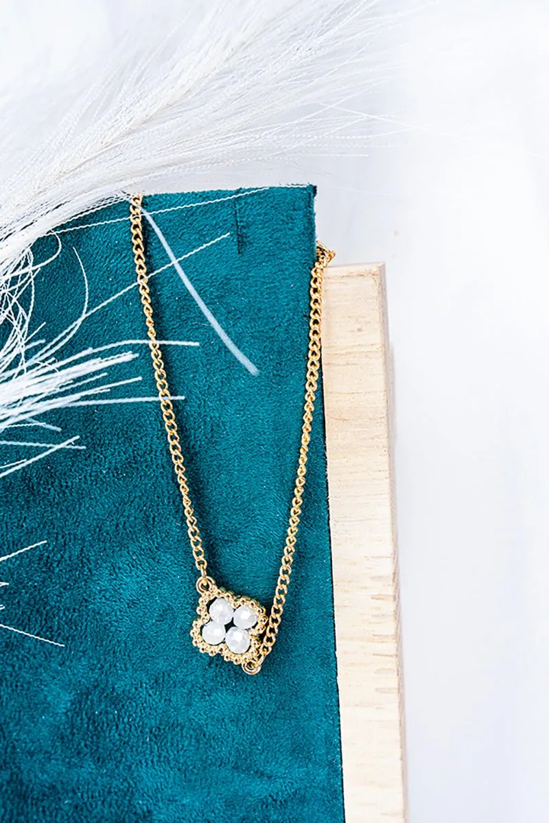 Crystal Avenue Farah White Morocco Bracelet