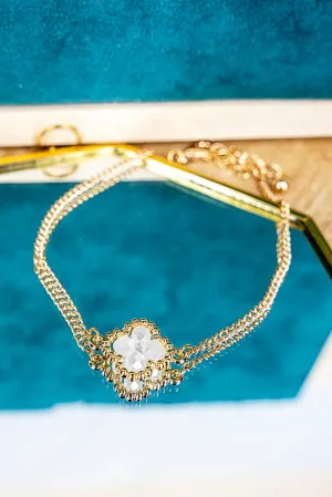 Crystal Avenue Farah White Morocco Bracelet