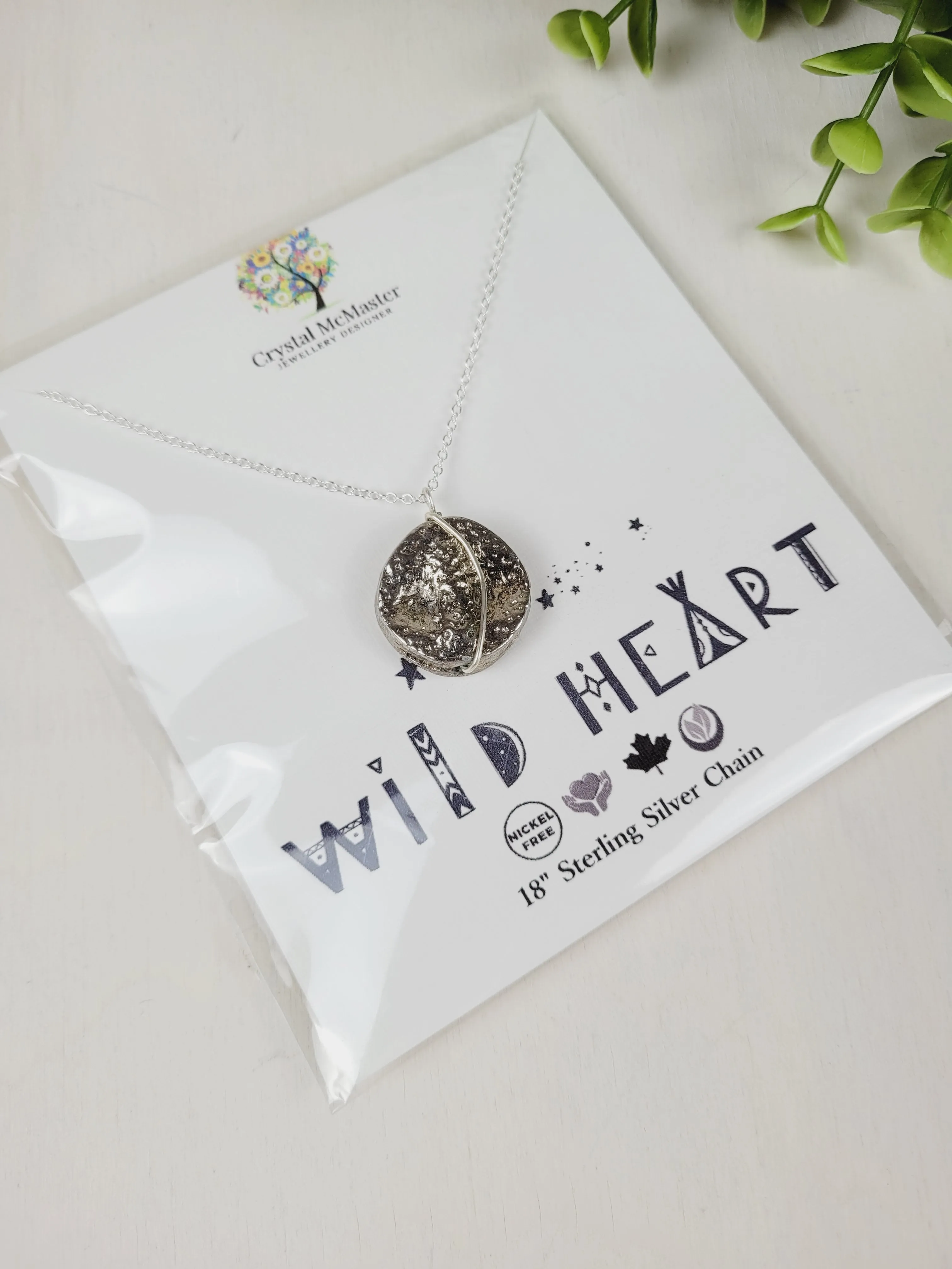 Crystal McMaster Jewellery, Sterling Silver Necklaces- Wild Heart Collection