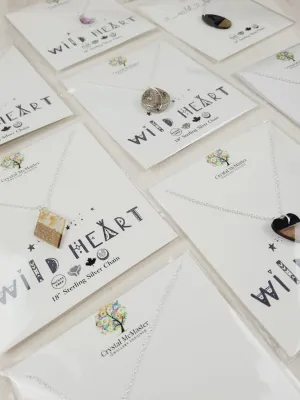 Crystal McMaster Jewellery, Sterling Silver Necklaces- Wild Heart Collection