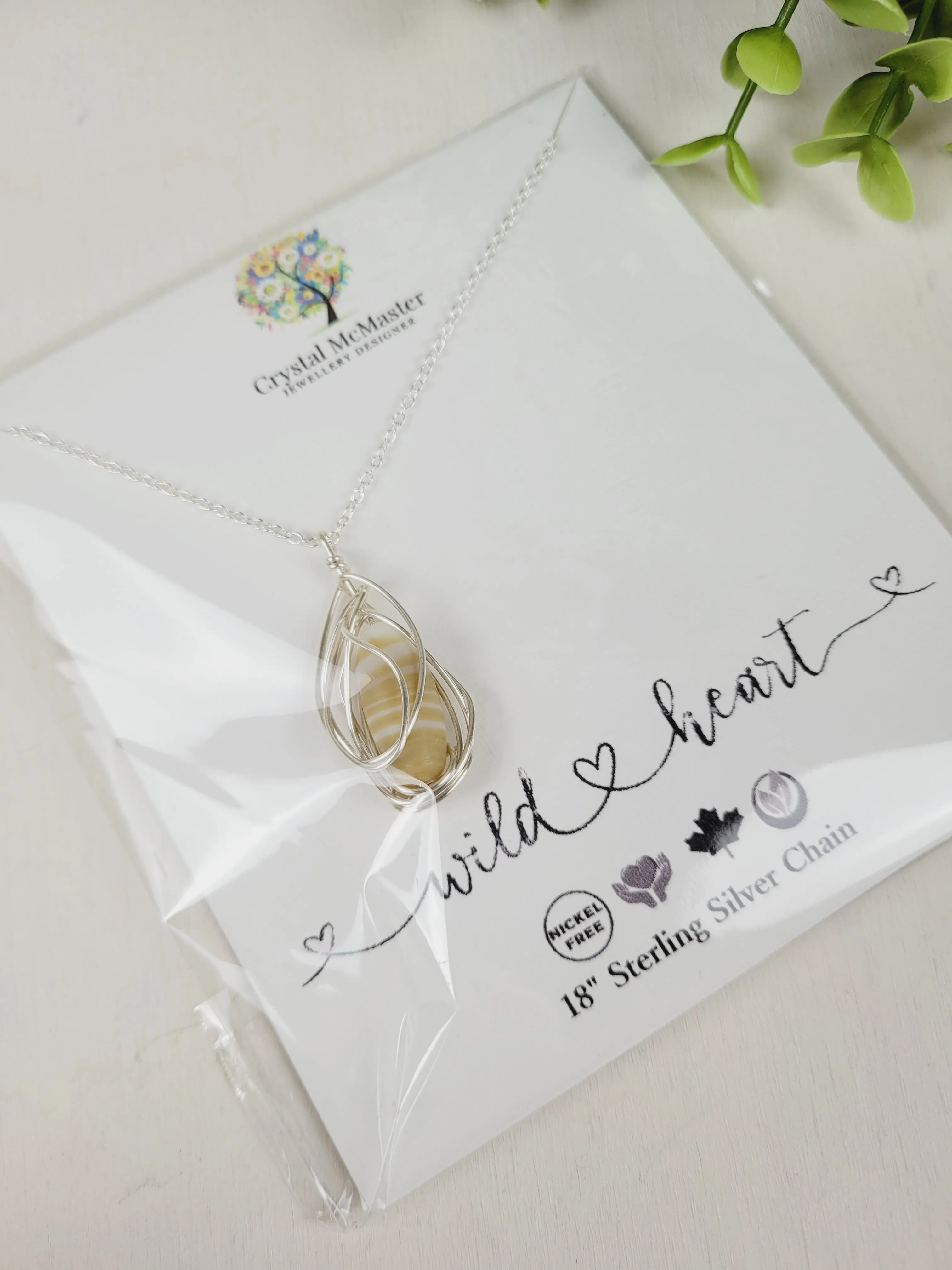 Crystal McMaster Jewellery, Sterling Silver Necklaces- Wild Heart Collection