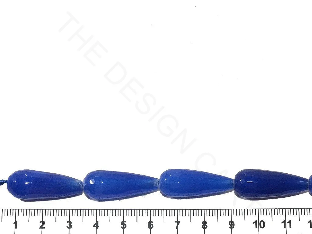 Dark Blue Drop Jade Semi Precious Stones