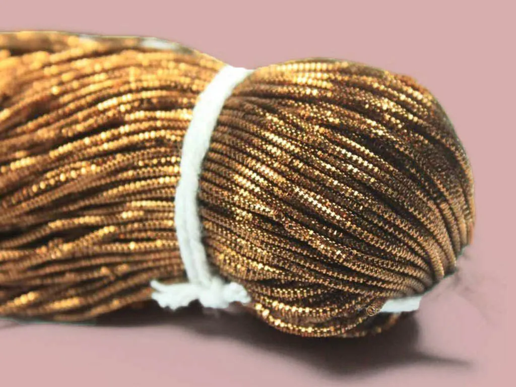 Dark Golden Nakshi / Bullion Wire (Wholesale)