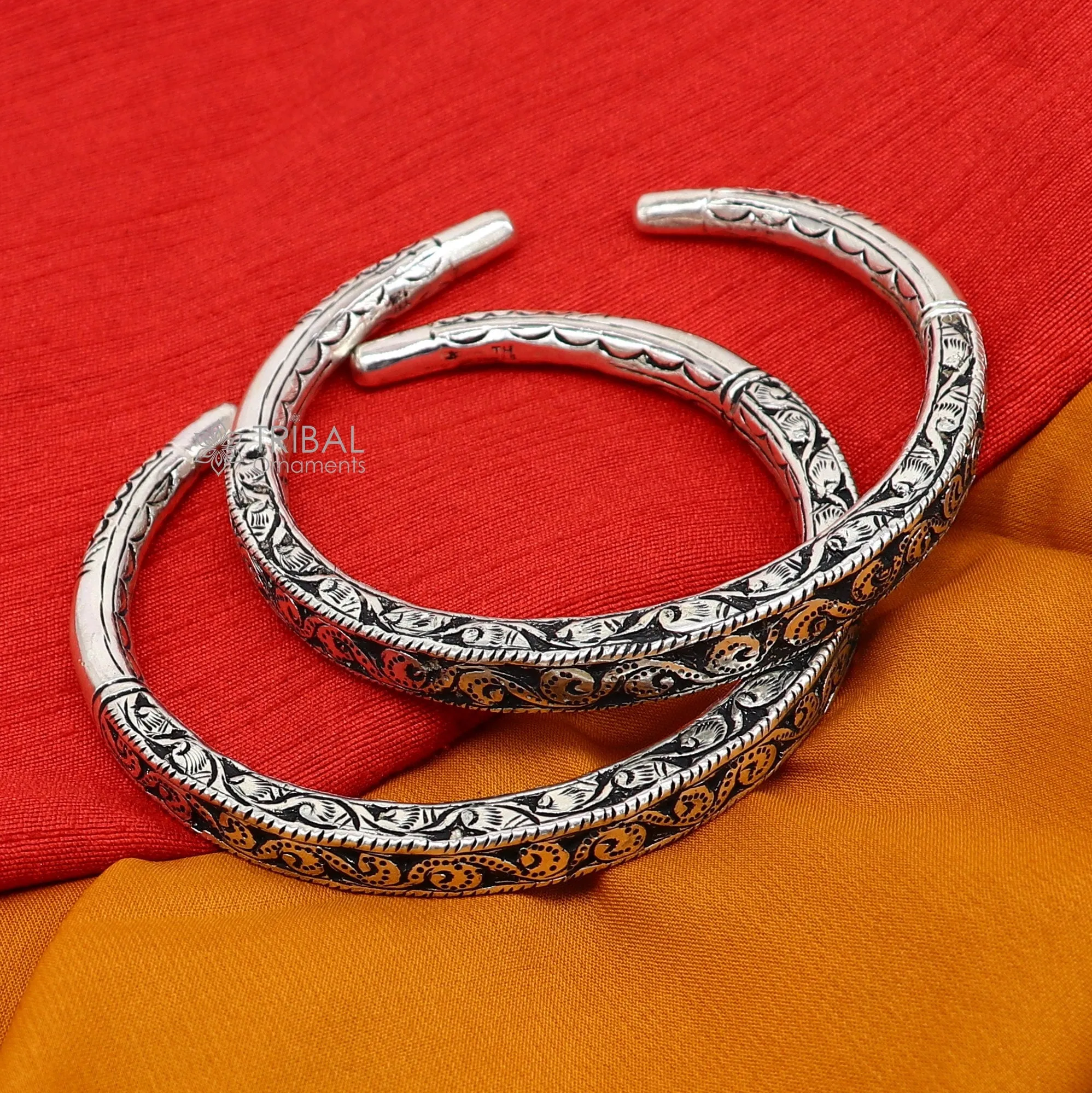 Exclusive trendy stylish 925 sterling silver Vintage design handmade gorgeous foot kada ankle bracelet tribal ethnic silver jewelry nsfk101