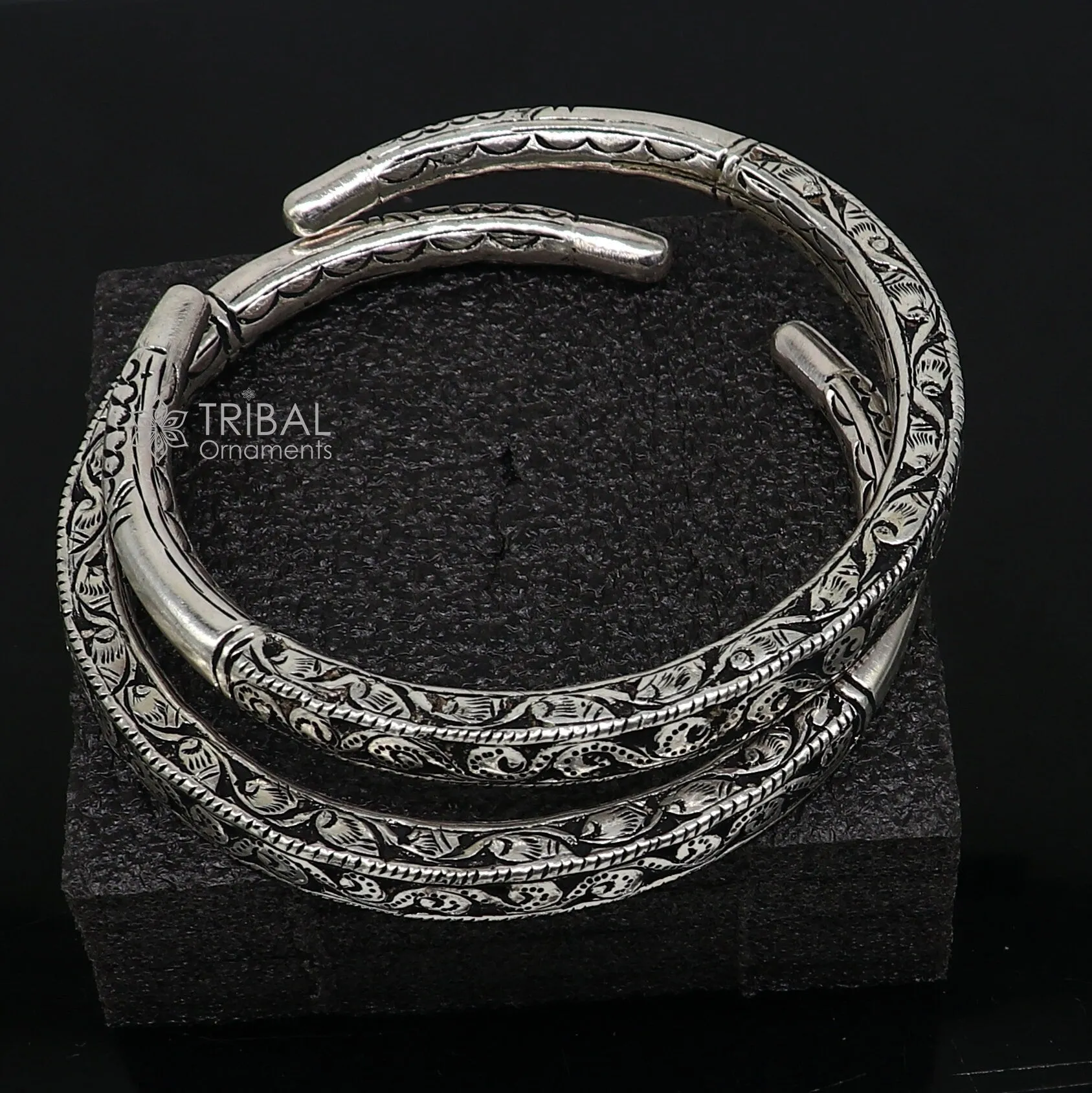 Exclusive trendy stylish 925 sterling silver Vintage design handmade gorgeous foot kada ankle bracelet tribal ethnic silver jewelry nsfk101