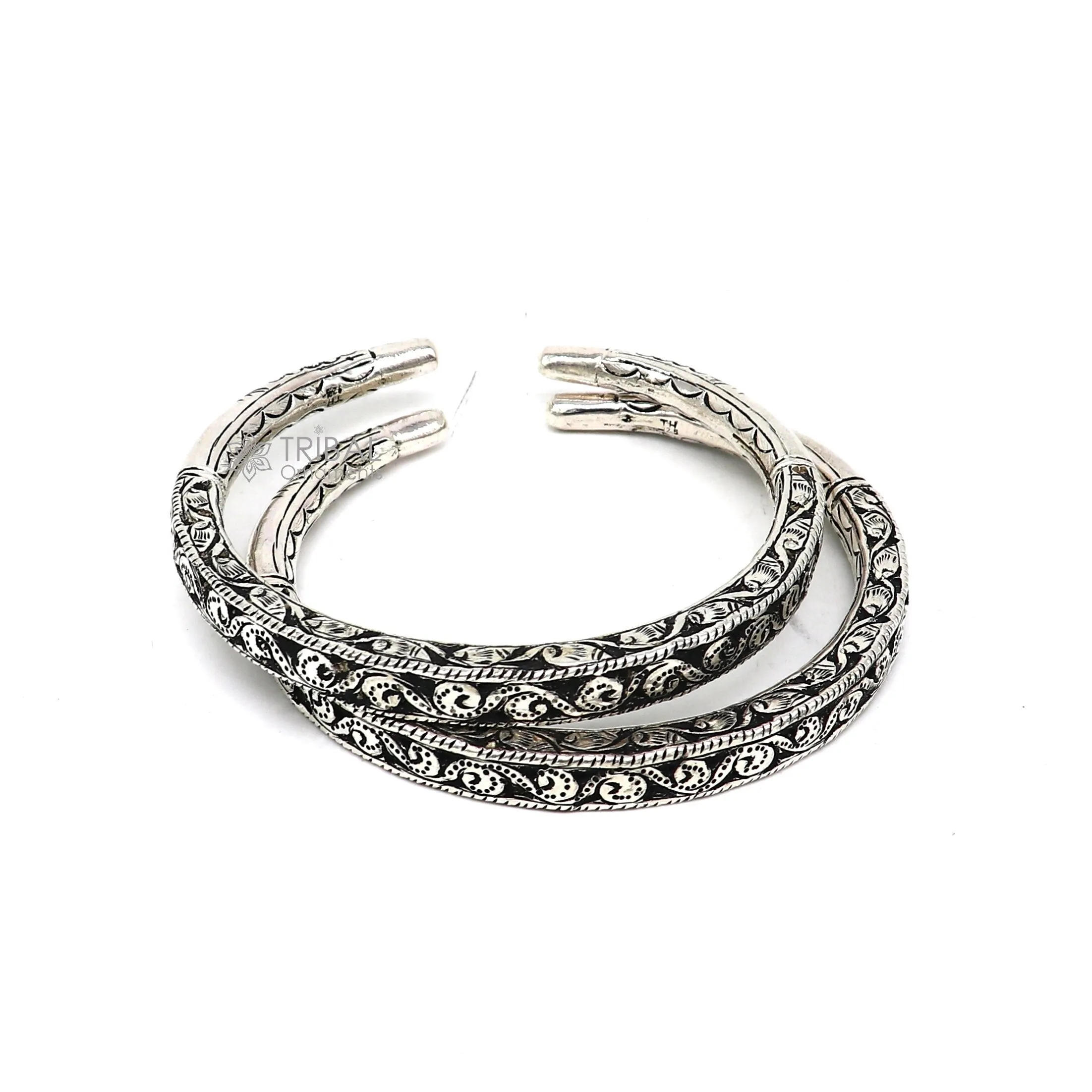 Exclusive trendy stylish 925 sterling silver Vintage design handmade gorgeous foot kada ankle bracelet tribal ethnic silver jewelry nsfk101