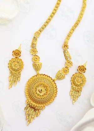 FANCY GOLD PLATED NECKLACE