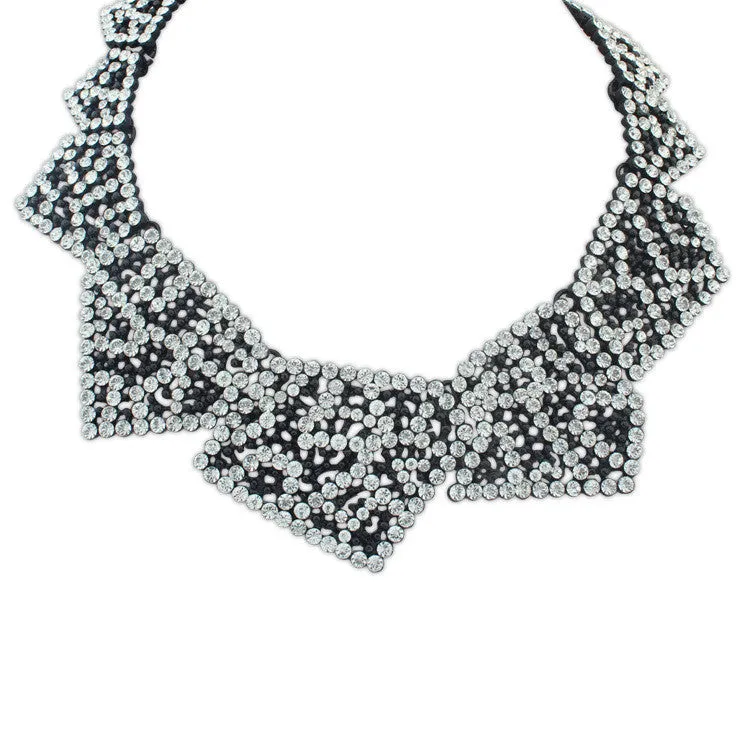 Geo Studded M Necklace