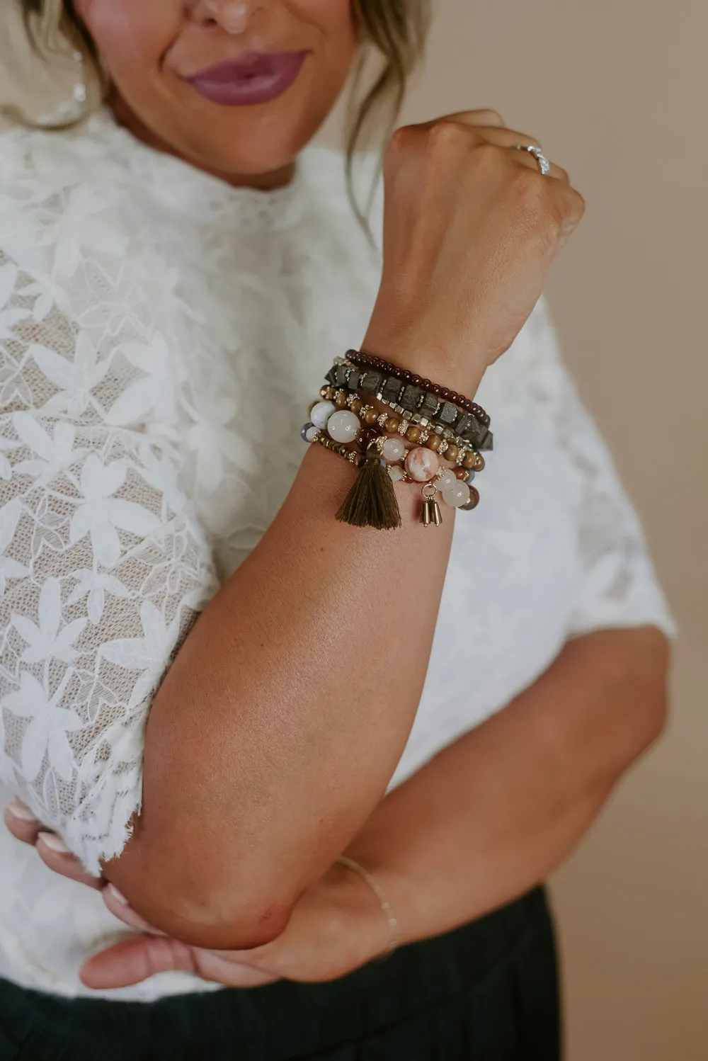 Get It Bracelet Stack, Brown