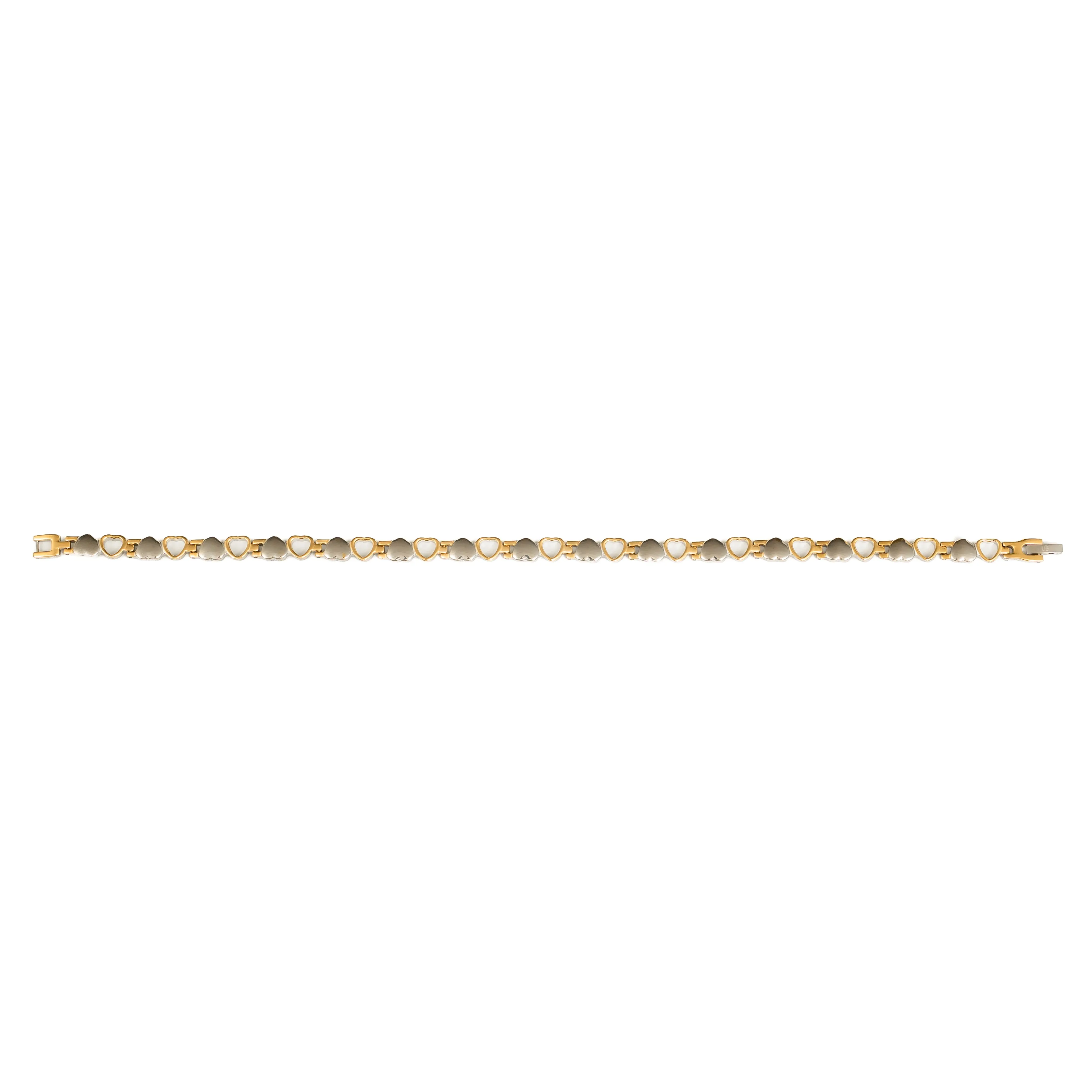 Gold & Silver Grace Of Hearts Anklet