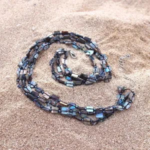 Hanauma Black Mother-of-Pearl Hawaiian Necklace