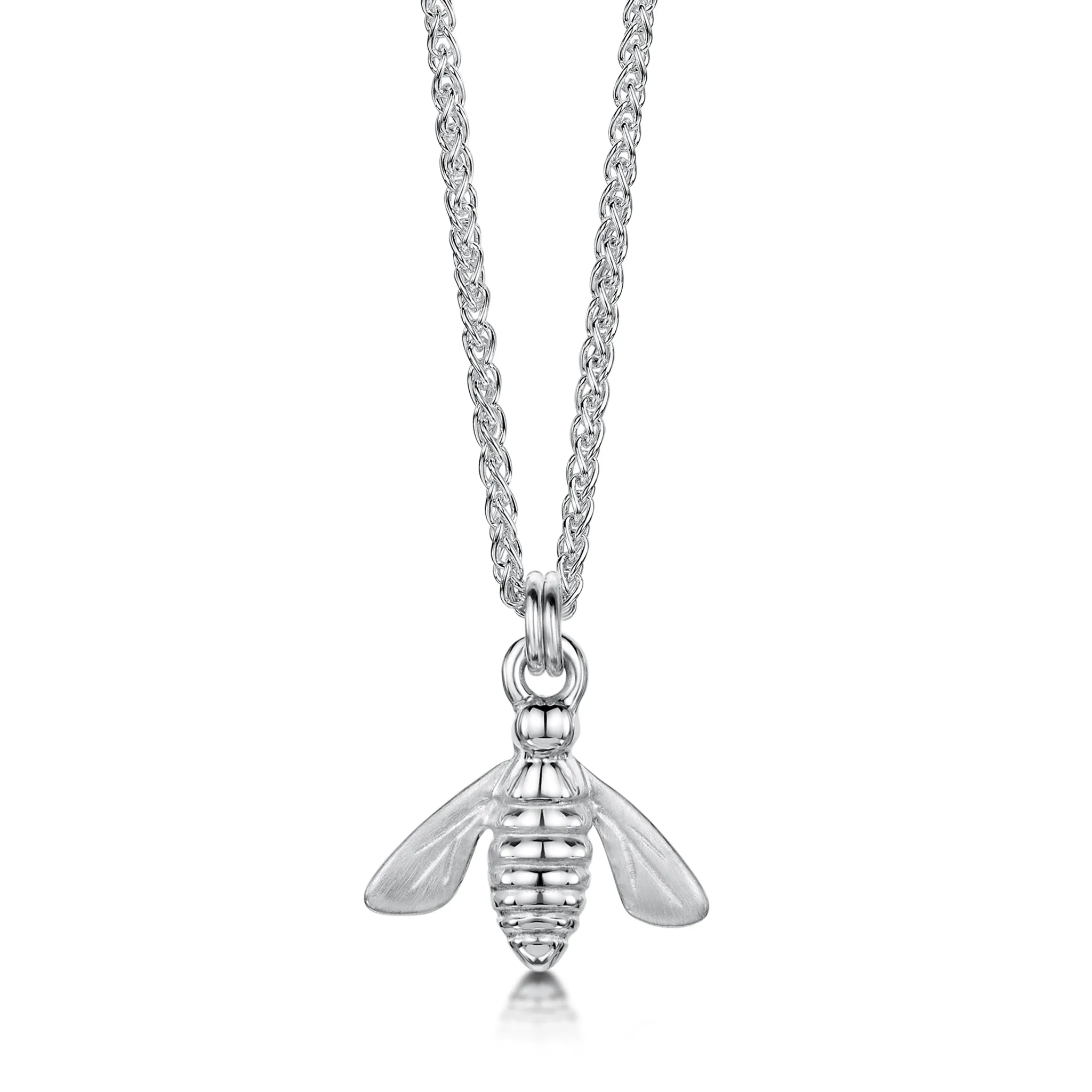 Honeybee Small Pendant in Sterling Silver