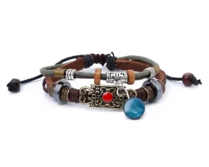 leather bracelet - Ibiza Boho Style