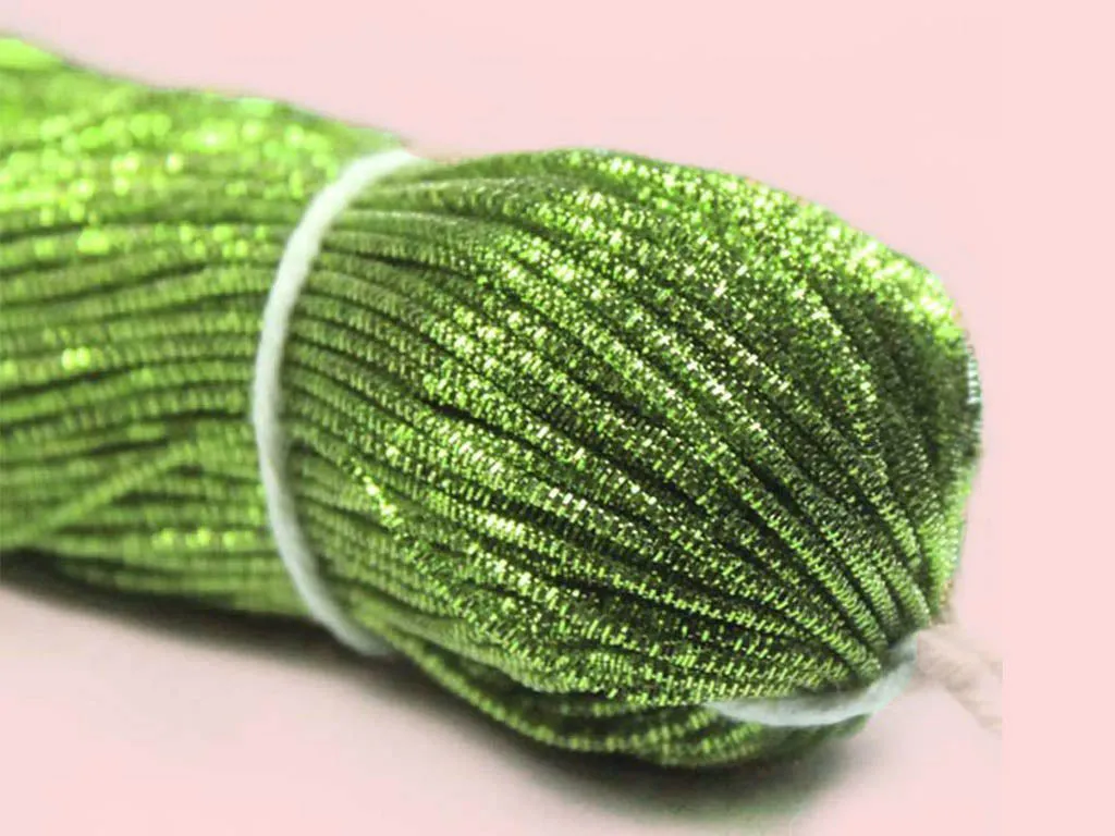Light Green Nakshi / Bullion Wire