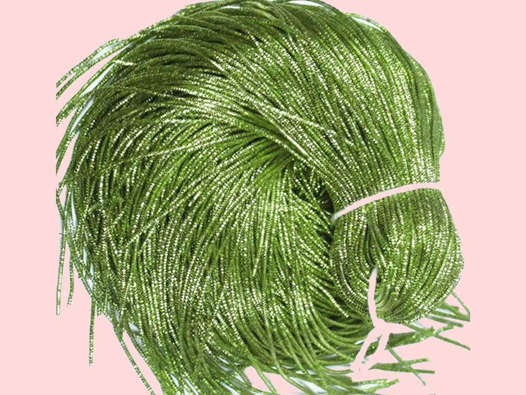 Light Green Nakshi / Bullion Wire
